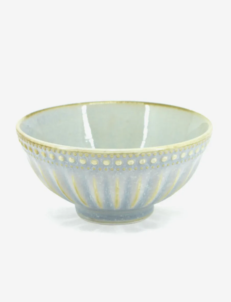 Green Glazed Stoneware Bowl