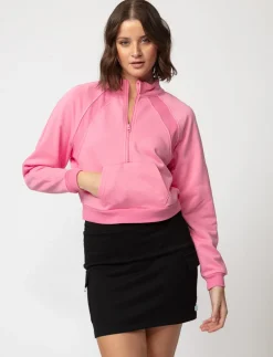 Half-zip Cropped Sweater