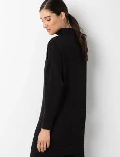 Half-zip Mock-neck Sweater Dress