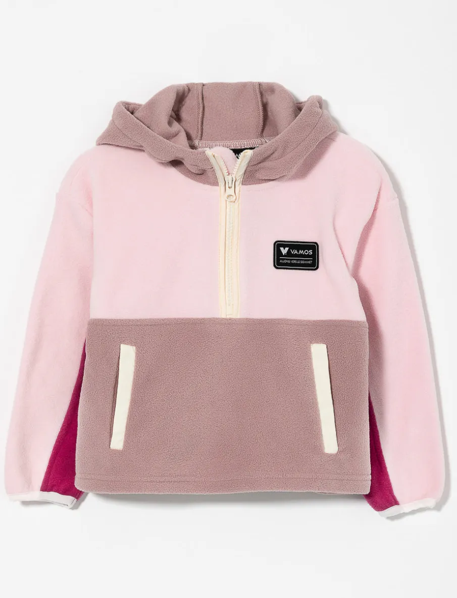 Half-zip Polar with Kangaroo Pocket - Little Girl