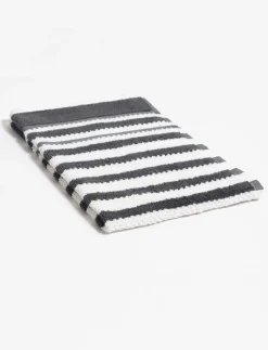 Hand Towel with Textured Stripes