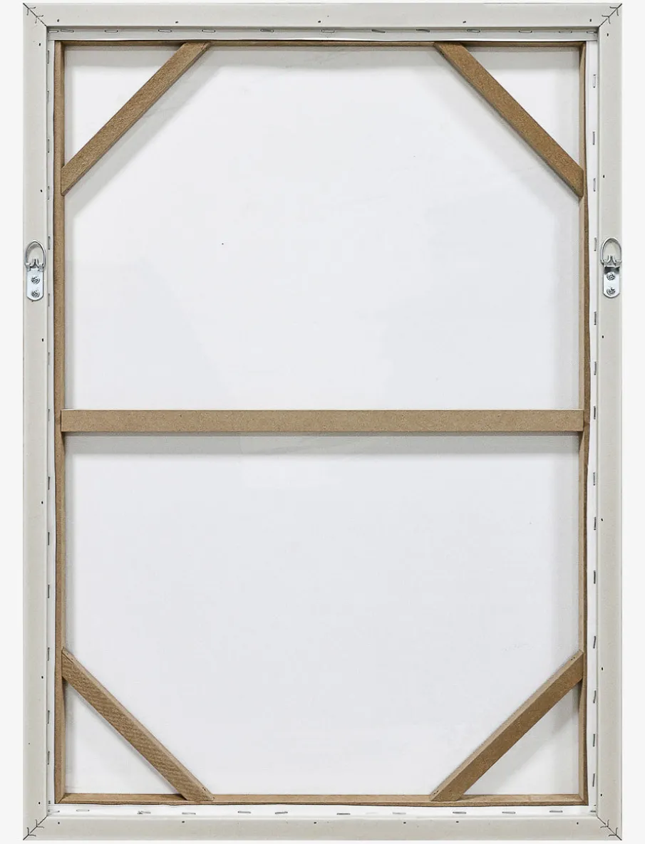 Handwoven and Hand-painted Framed Canvas