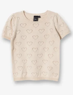 Heart Knit Sweater - Little Girl