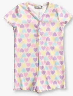 Heart Print PJ Romper