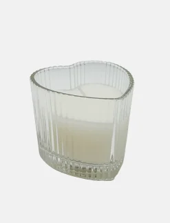 Heart-shaped Glass Candle