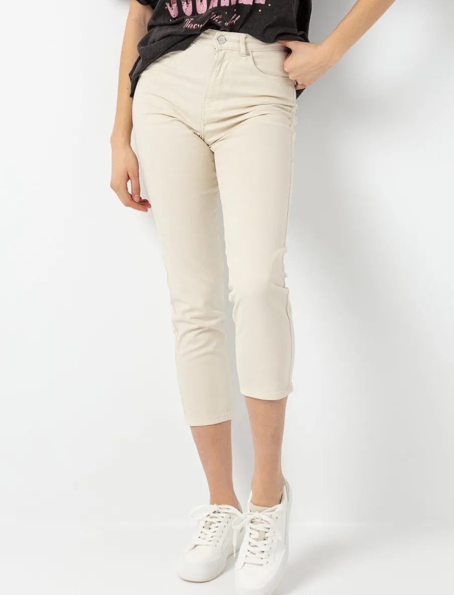 High-rise Capri Skinny Jeans