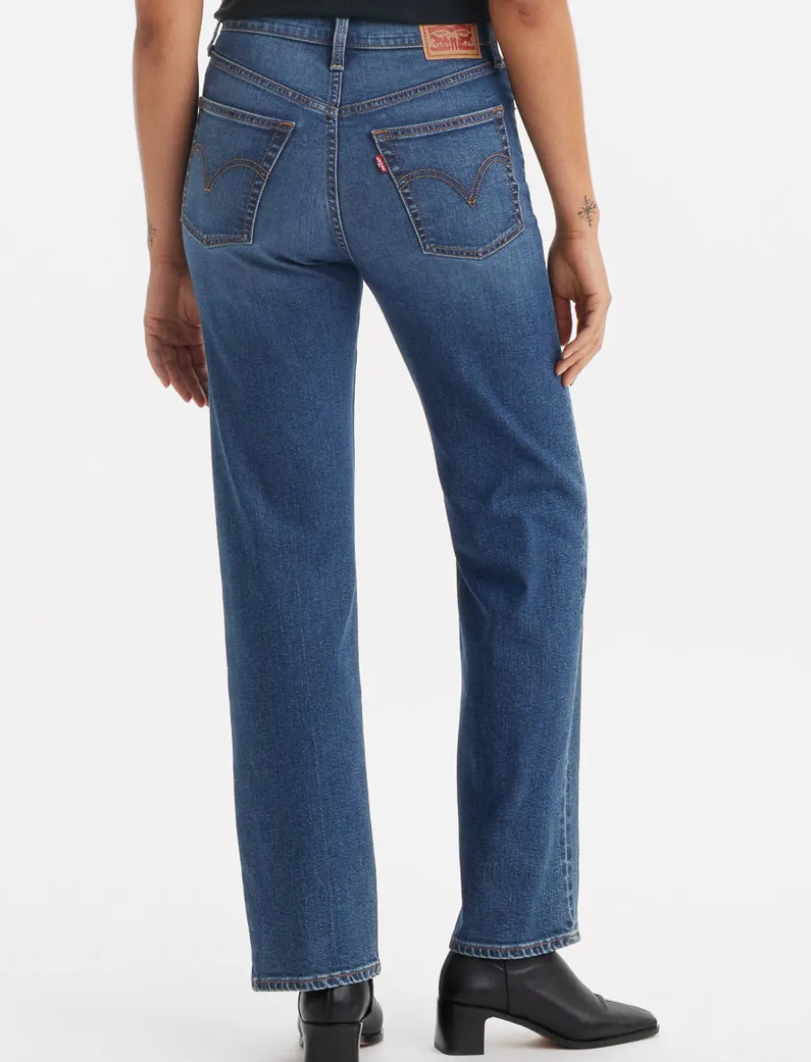 High-rise Straight-leg Jeans