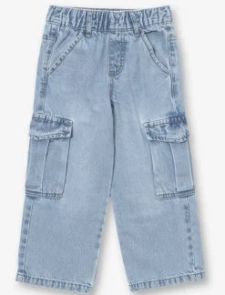 High-waisted Cargo Jeans