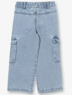 High-waisted Cargo Jeans