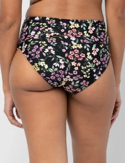 High-waisted Cross-front Bikini Bottom