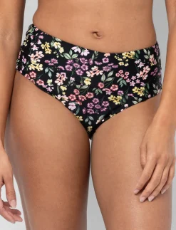 High-waisted Cross-front Bikini Bottom