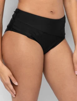 High-waisted Cross-front Bikini Bottom