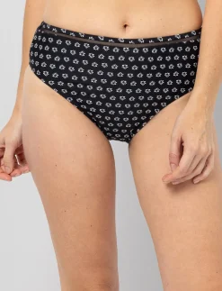 High-waisted Mesh Detail Bikini Bottom