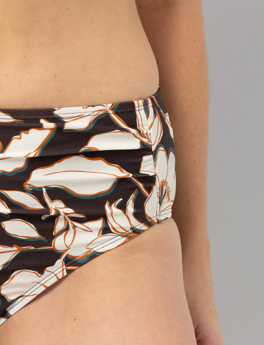 High-waisted Ruched Bikini Bottom
