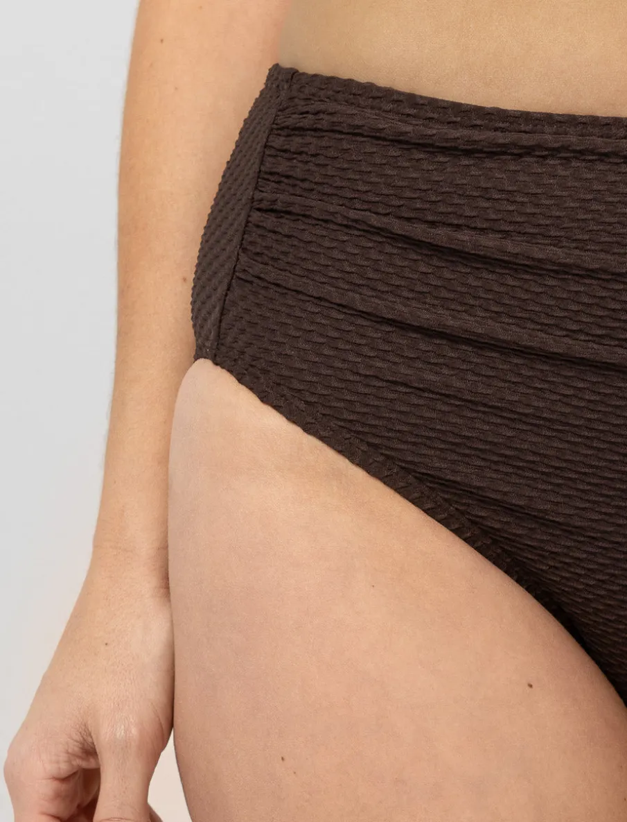 High-waisted Ruched Bikini Bottom