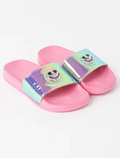 Holographic Sandals with Emoji