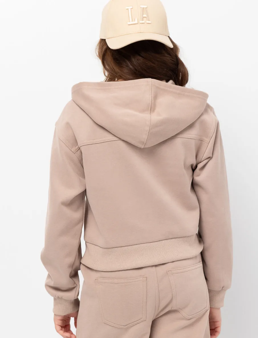 Hooded Fleece Cardigan