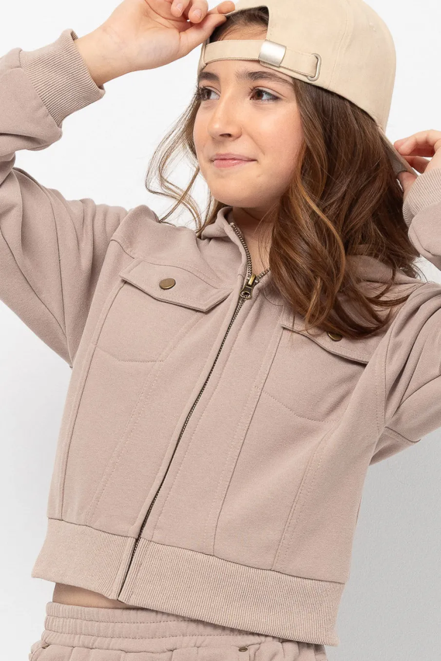 Hooded Fleece Cardigan