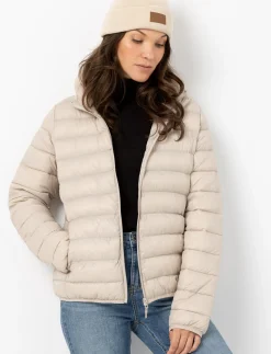 Hooded Quilted Mid-season Jacket