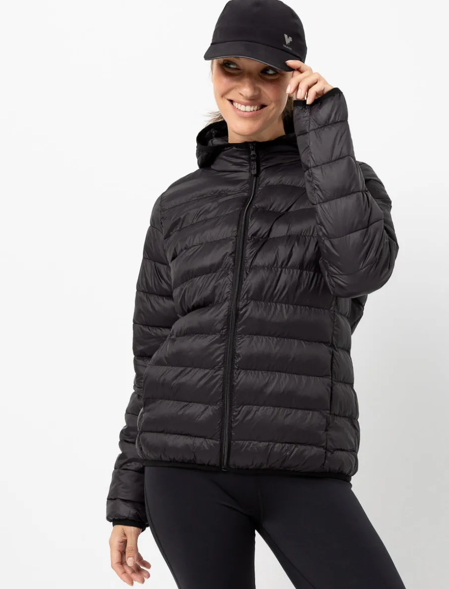 Hooded Quilted Mid-season Jacket