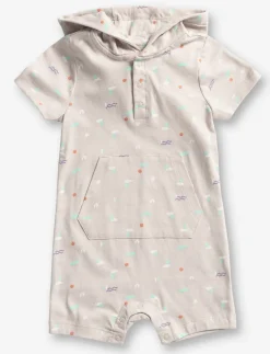 Hooded Romper - Baby Boy