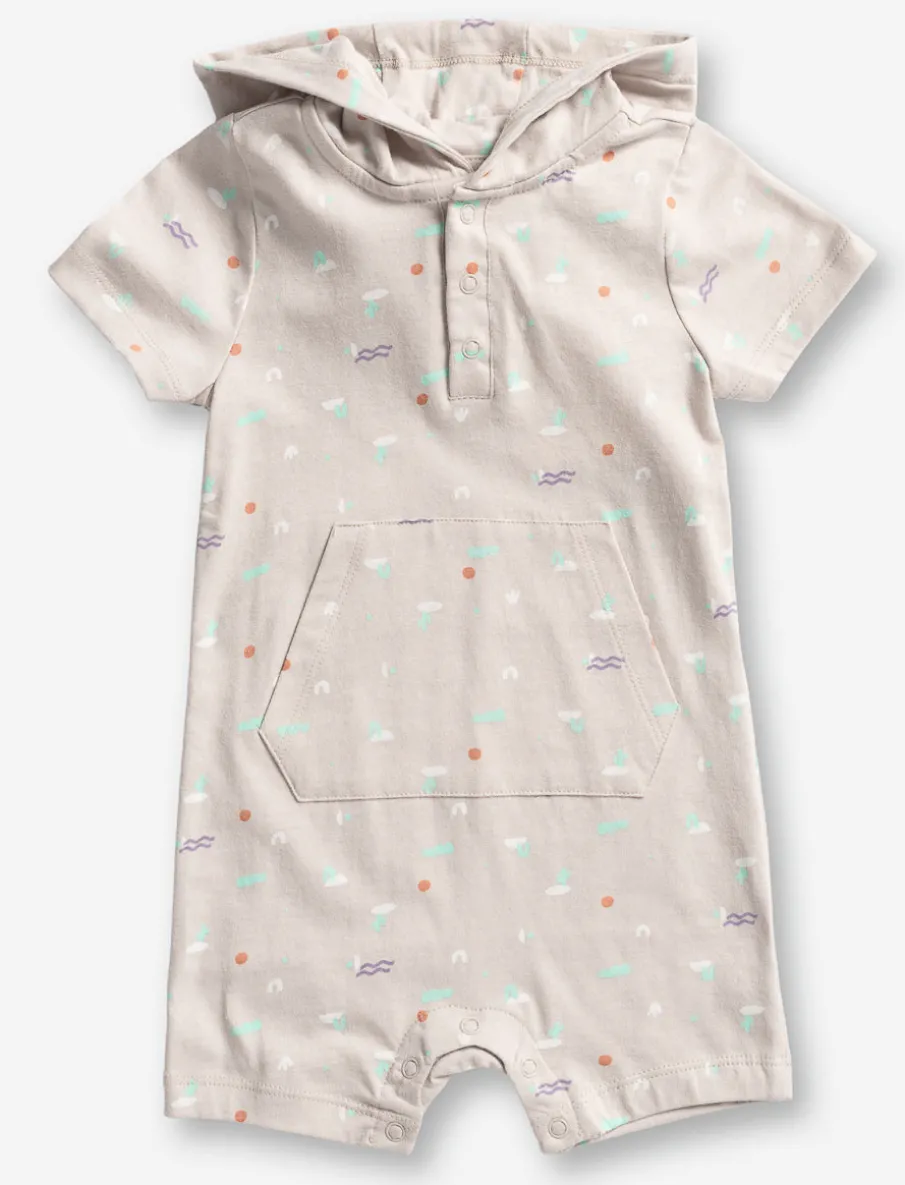 Hooded Romper - Baby Boy