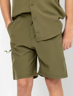 Hybrid Boardshorts with Button & Zip Waist