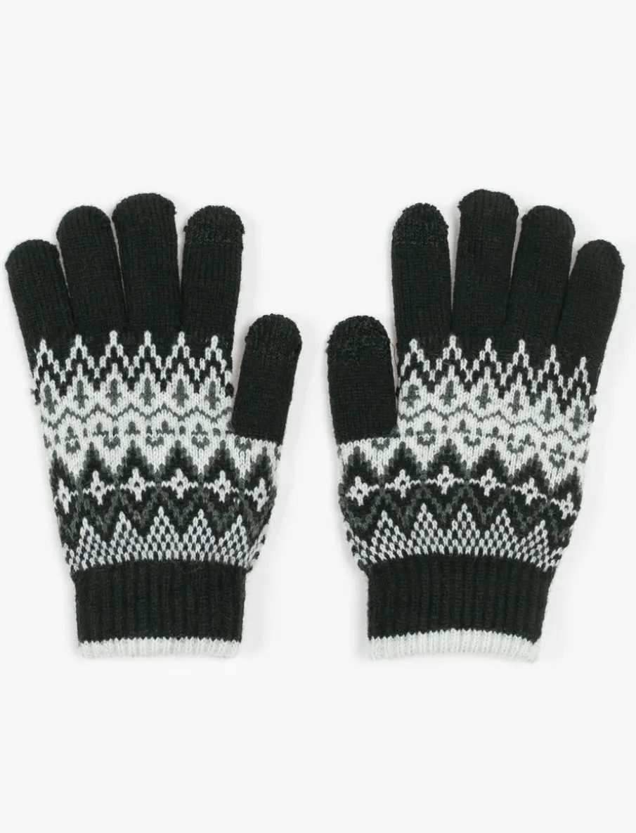 Jacquard Knit Gloves