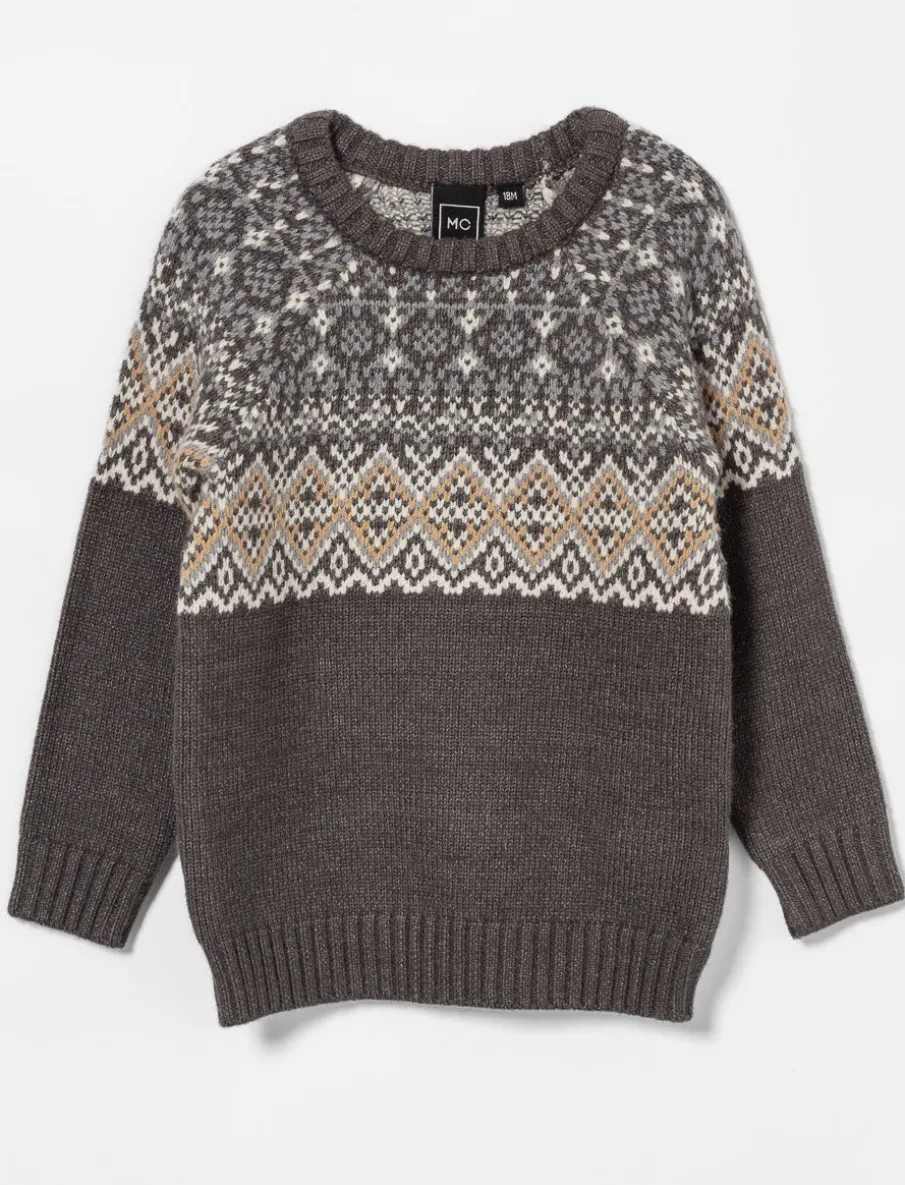 Jacquard Knit Sweater