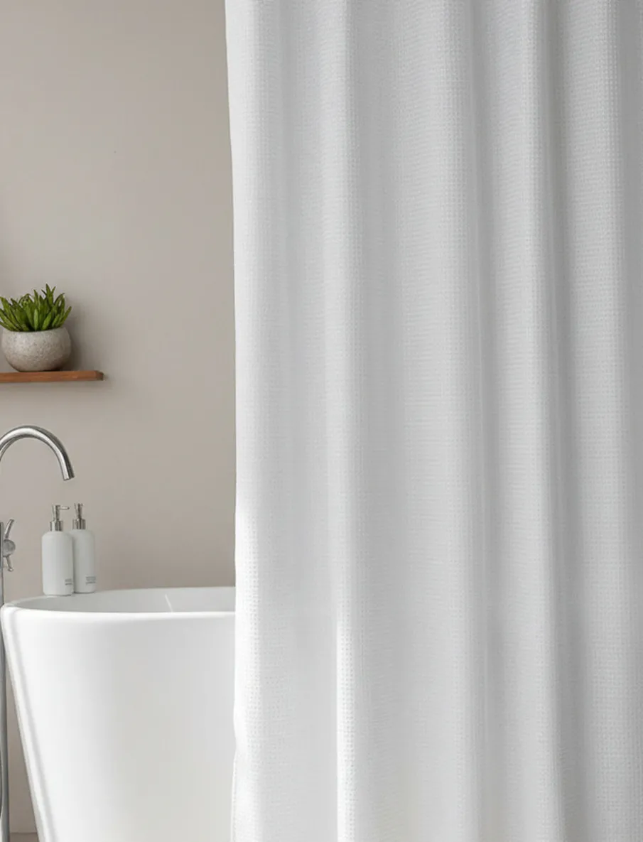 Jacquard Polka Dot Shower Curtain