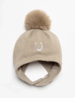 Knit Beanie with Pompom