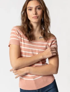 Knit Boat-neck T-shirt