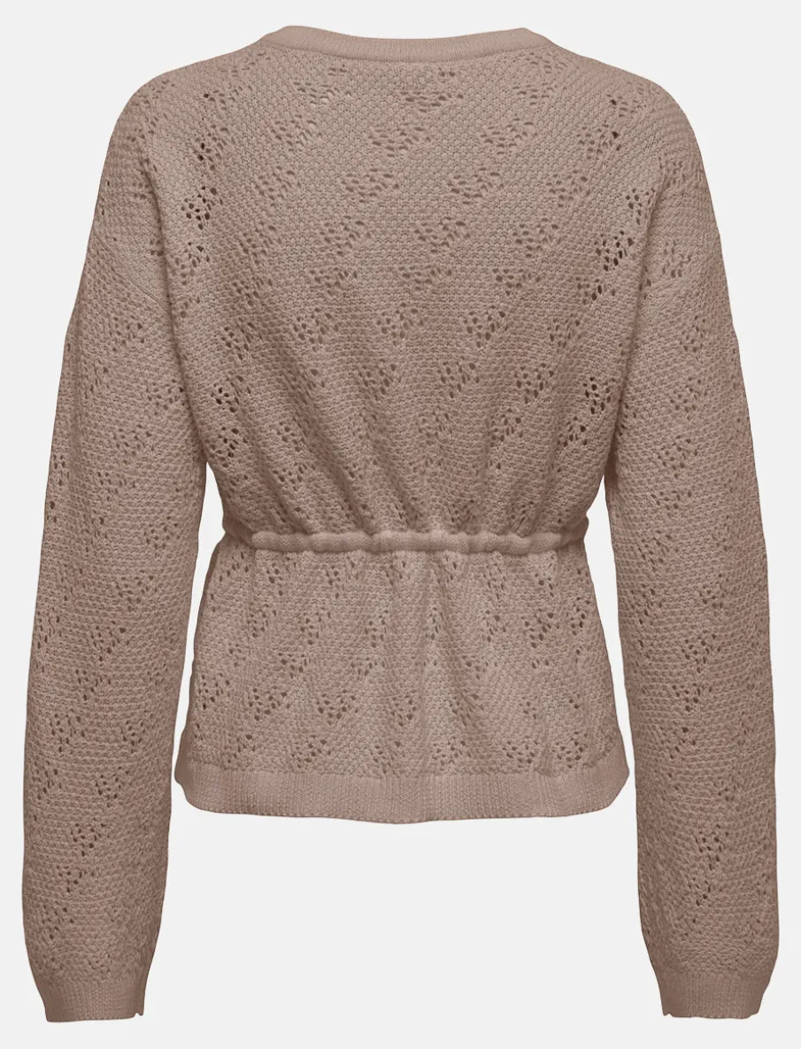 Knit Cardigan with Heart Buttons