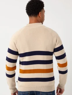 Knit Half-zip Mock-neck Sweater
