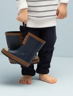 Laced Lined Rain Boots - Little Boy