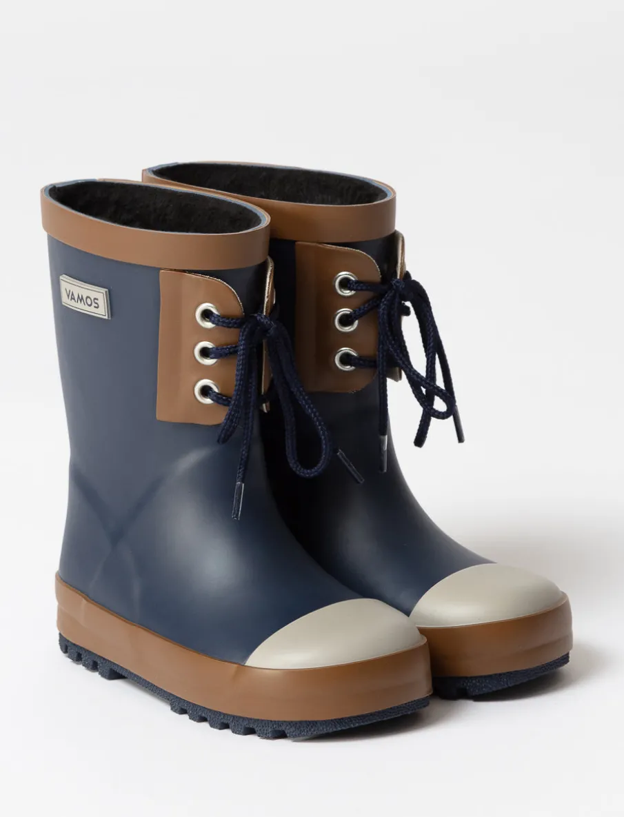 Laced Lined Rain Boots - Little Boy