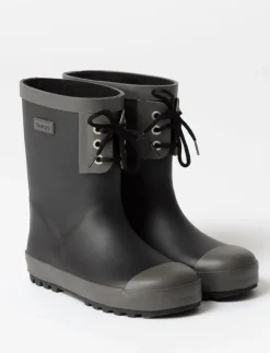 Laced Lined Rain Boots - Little Boy