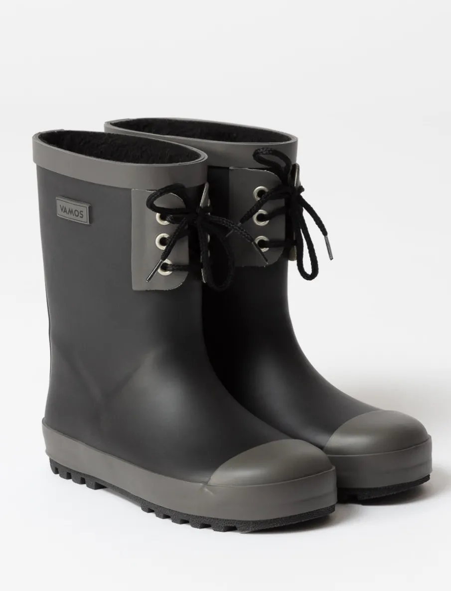 Laced Lined Rain Boots - Little Boy