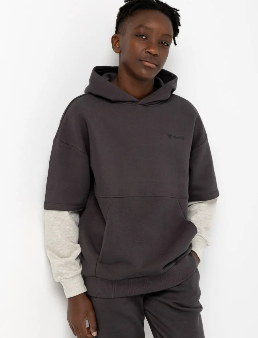 Layered-sleeve Hoodie