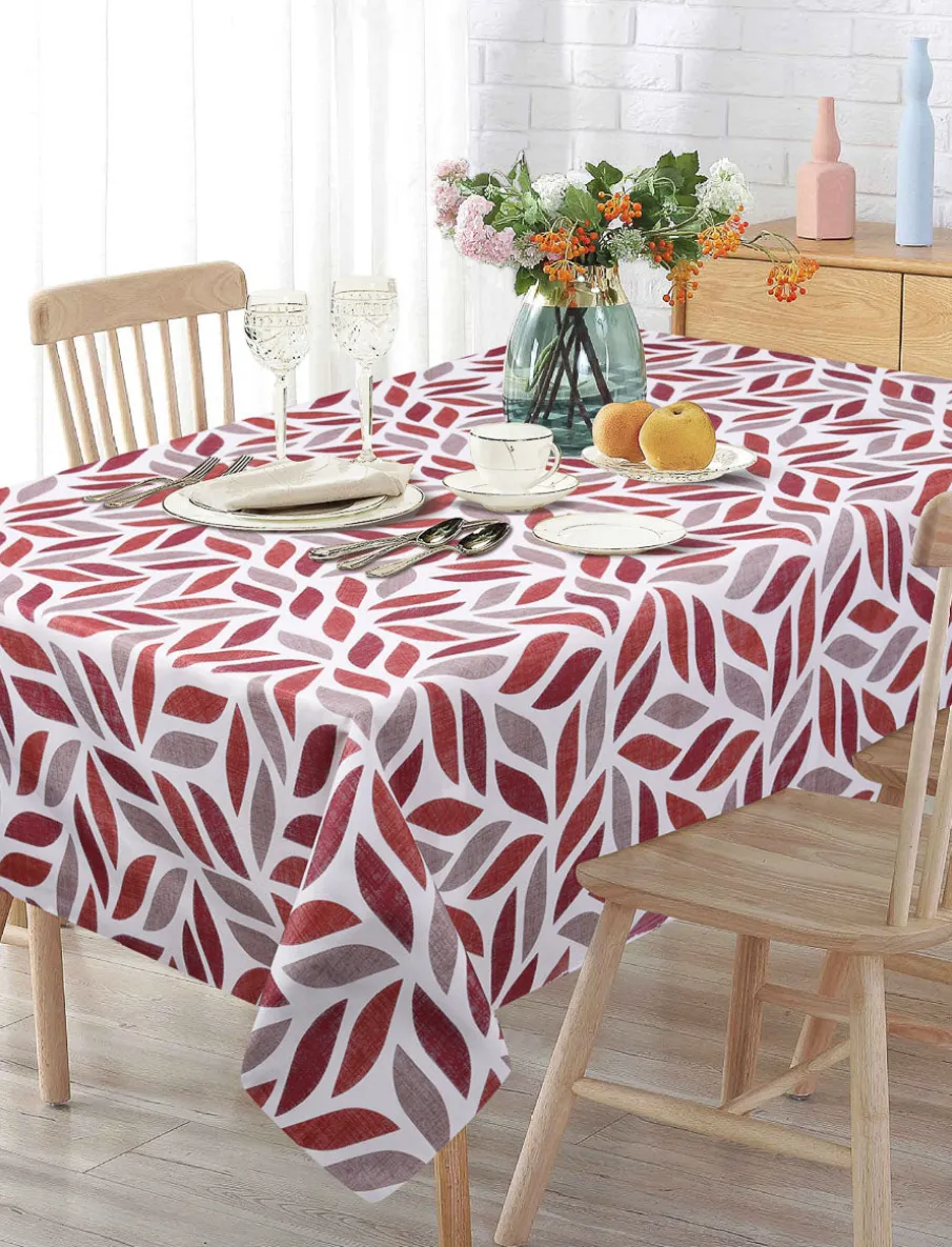 Leaf Stain-resistant Wrinkle-free Tablecloth - 58 x 78 in