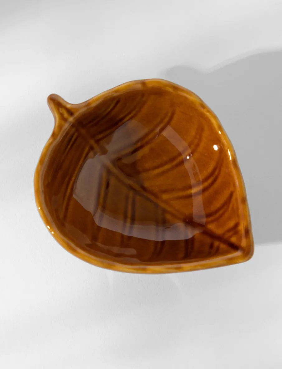 Leaf-shaped Dip Bowl