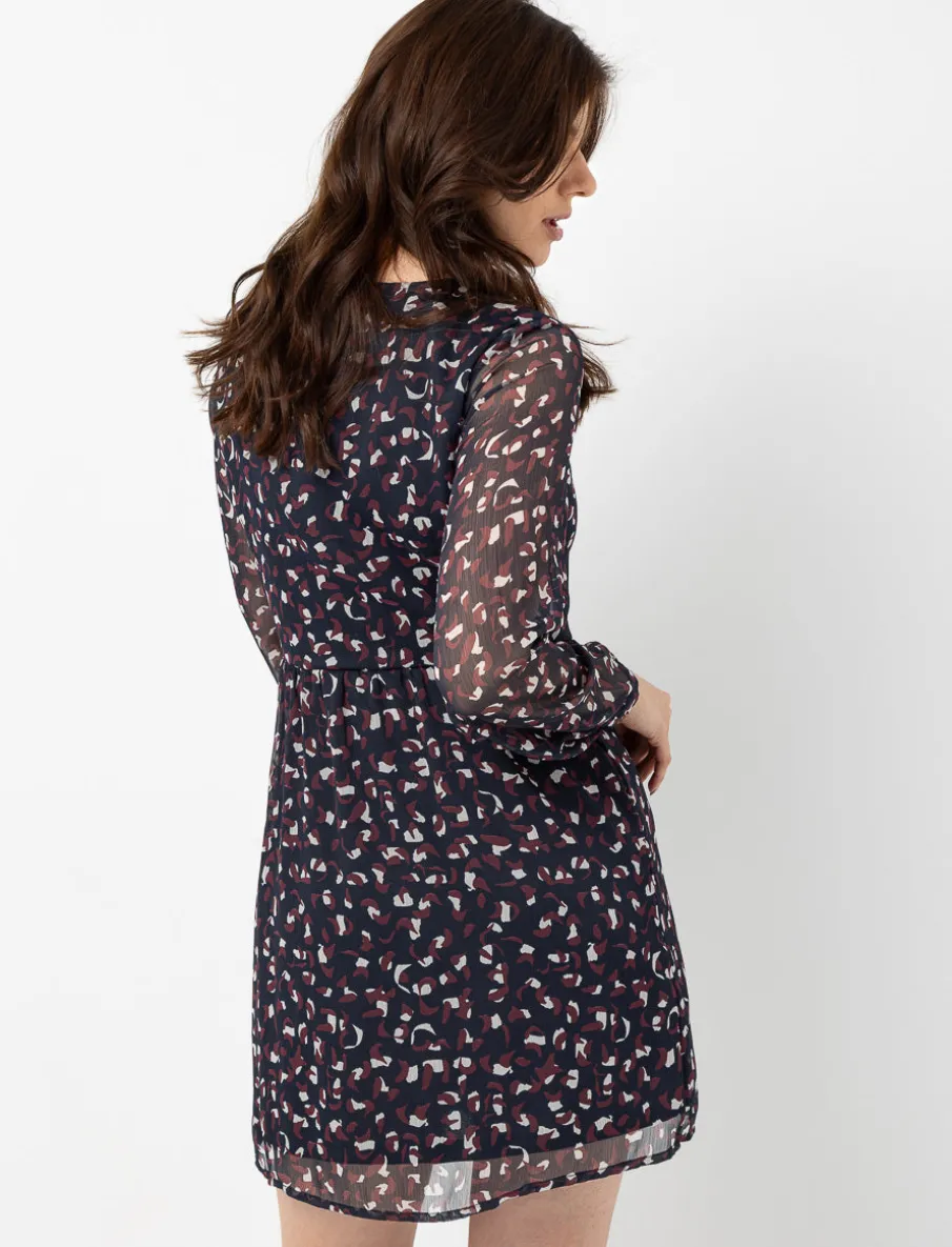 Leopard Print Bitton-down Dress
