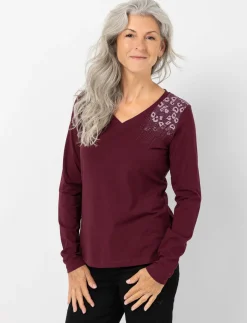 Leopard Print V-neck T-shirt