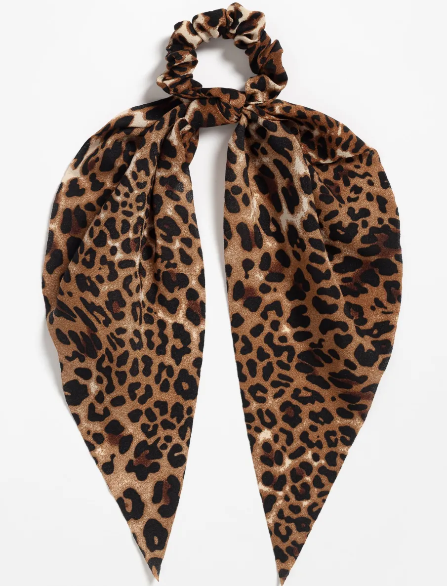 Leopard Scarf Scrunchie