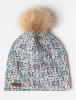 Light Pompom Beanie