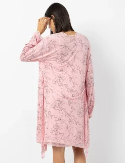Lightweight Floral Lace Bathrobe