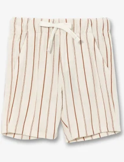 Lightweight Striped Linen Shorts