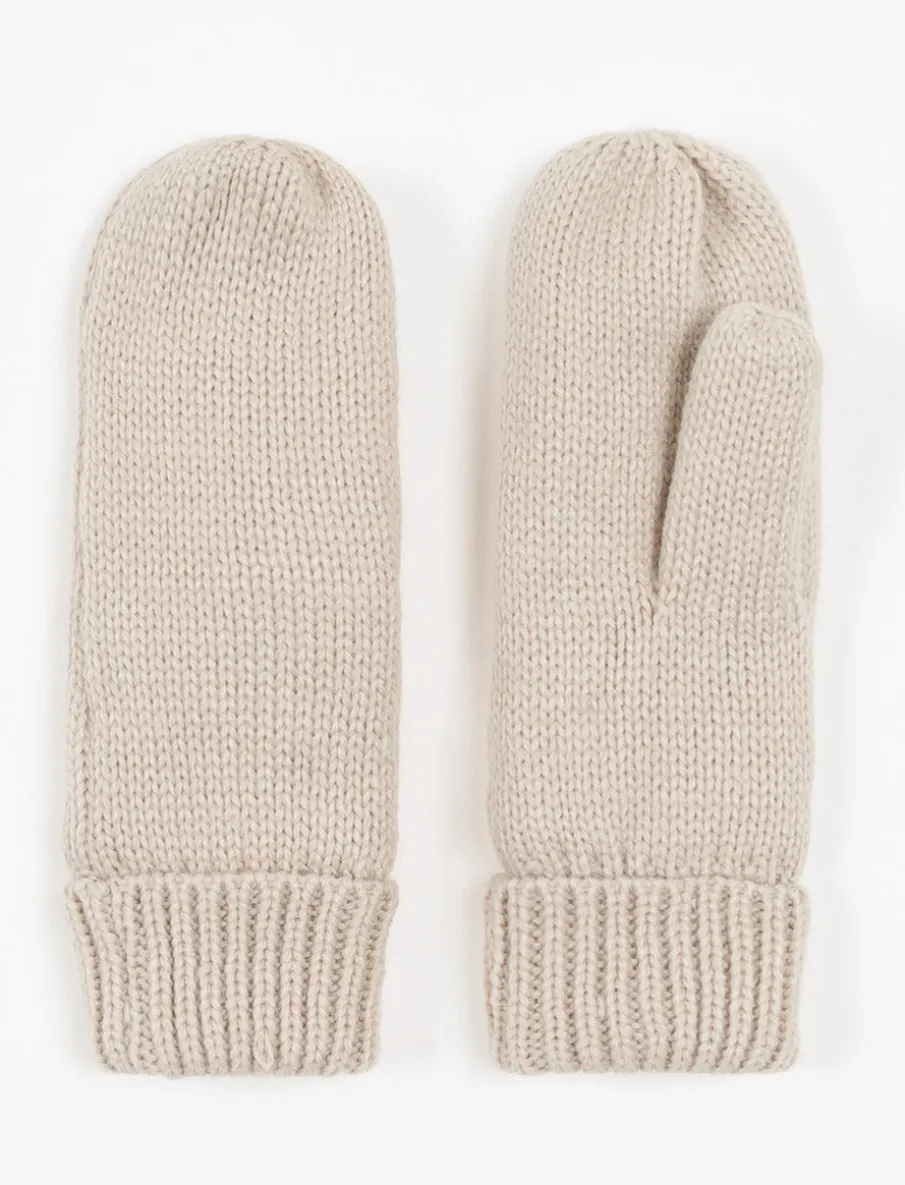 Lined Knit Mittens