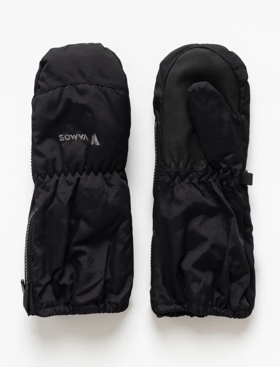 Lined Mittens with Zipper