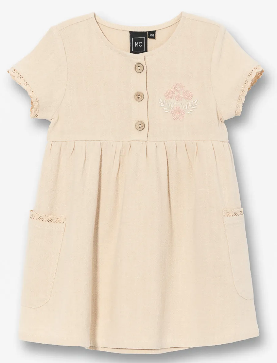 Linen Button-down Dress